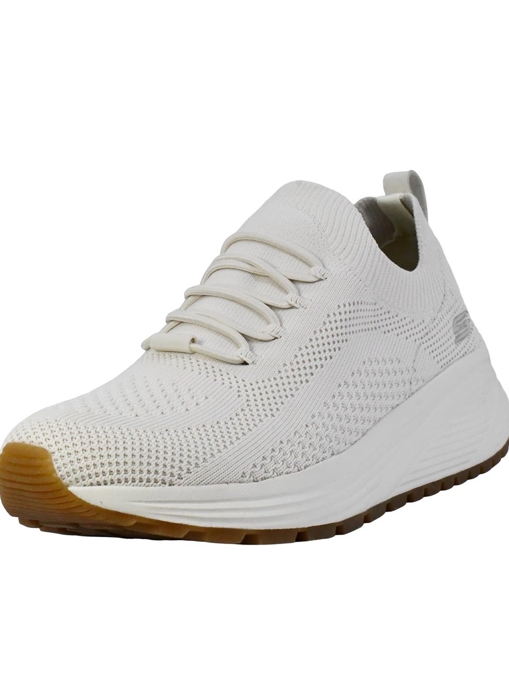 Skechers Womens Bobs Sparrow 2.0- Allegiance Crew Sneaker Off White - Like New